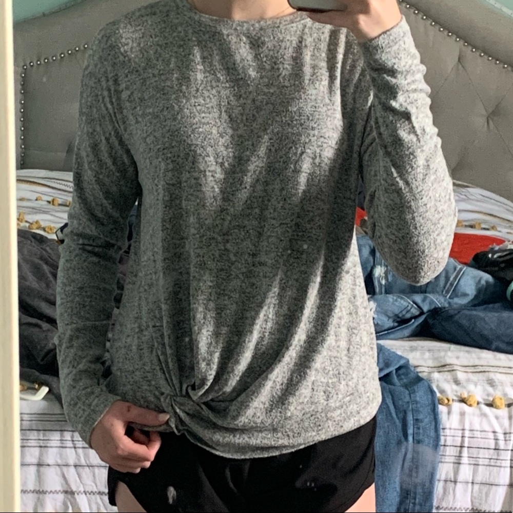Gray sweater